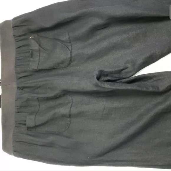 Guess Linen Capri Jogger Pants With Pockets - Picture 6 of 8